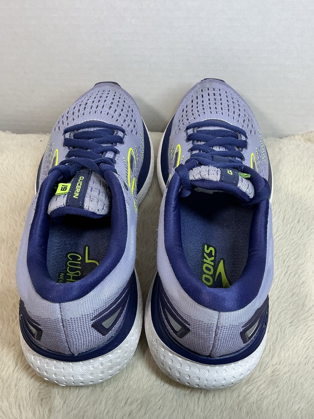Brooks Glycerin 19 Women’s Running Shoes Size 9 Medium B Blue Gray Purple - Picture 11 of 16